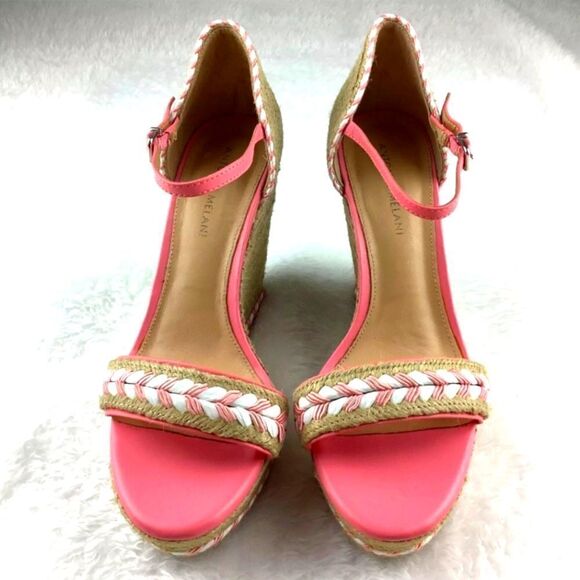 NEW WITH BOX ANTONIO MELANI SHARLA ESPODRILLE PLATFORM WEDGE SANDALS - Picture 1 of 11